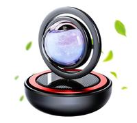 Sghtil Diffuseur de parfum de voiture, diffuseur d'aromathérapie à énergie solaire | Structure à double anneau, accessoires de tableau de bord pour décoration de véhicules de camping-car, camion