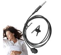 Sghtil Écouteurs à un seul côté, écouteurs filaires avec isolation acoustique, écouteurs noirs économiques pour MP3, écouteurs individuels avec câble, silicone pour faire