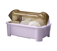 Sghtil Égouttoir à vaisselle pour plan de travail de cuisine, grand égouttoir à vaisselle, étagère pour assiettes sécurisée multicouche stable, grille de séchage de vaisselle réglable