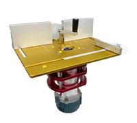 Sghtil Élévateur de table de routeur, ensemble de levage portable en bois en d'aluminium | Outils de menuiserie contre l'arrosage avec base de