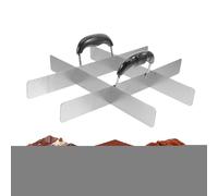 Sghtil Emporte-pièce carré pour desserts - Coupe uniforme de gâteau en acier inoxydable avec manche - Outils de dessert pour couper des gâteaux, fondants et flan - Pour riz fondant, gâteau