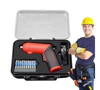 Sghtil Ensemble de perceuses électriques, ensemble de perceuses sans fil,jeu de perceuse à cordon - Outil manuel portable avec poignée à double position, tournevis rechargeable compact pour atelier