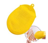 Sghtil Éponge en silicone pour cuisine - Balai à vaisselle en silicone double face | Brosse à gommages multifonction pour laver et nettoyer les plans de travail, poêles, grilles, casseroles, fruits et