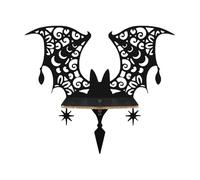 Sghtil Étagère pour chauves-souris, décoration gothique pour étagère pour chauves-souris,Étagère gothique chauve-souris noire Étagères suspendues en bois Mur spectral | Présentoir mural Étagères