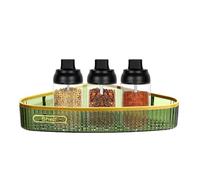 Sghtil Étagères de Douche d'angle | Étagère de Salle de Bain rectangulaire,Aucune étagère de Triangle de Douche de Salle de Bains de poinçon avec la Base Creuse pour des Articles de Toilette