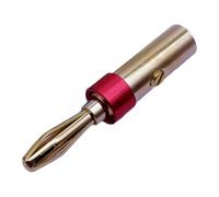 Sghtil Fiches de Haut-Parleur plaquées Or, fiches Banane de connecteur de Haut-Parleur | Connecteur en cuivre plaqué Or de 4 mm, fiches Banane Audio | Prise et débranchement Stables à conductivité