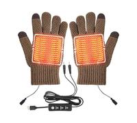 Sghtil Gants chauffants - Moufles chauffantes à brancher USB, chauffe-mains chauds, trois réglages de température pour les activités de plein air en hiver, le sport, le cyclisme, le ski, la moto