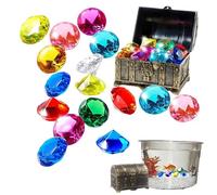 Sghtil Gemmes de Plongée Piscine,Jouets de Plongée avec Gemmes | Jouets de Plongée sous-marine | Gemmes de Plongée avec Jouets de Piscine avec Boîte au Trésor, Bijoux de
