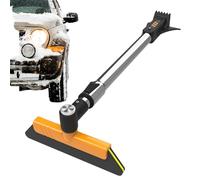 Sghtil Grattoir à glace pour voiture, balai à neige avec radiateur - grattoir dégivreur réglable et rotatif à 360° pour pare-brise de voiture SUV d'hiver