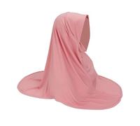 Sghtil Hijab instantané pour femme | Hijab respirant et élégant, accessoire léger pour un usage quotidien, prière, mariage, natation, occasions formelles, rose, Refer to description