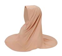 Sghtil Hijab instantané pour femme | Hijab respirant et élégant, accessoire léger pour un usage quotidien, prière, mariage, natation, occasions formelles, Couleur crème., Refer to description