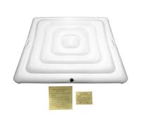 Sghtil Housse gonflable pour bain à remous | Housse pliante de protection pour baignoire hydro,coussin carré avec poignée UV-résistante pour extérieur/intérieur jardin, piscine, camping, patio