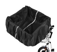 Sghtil Housse imperméable pour panier de vélo - Housse de protection imperméable avec cordon élastique - Housse en tissu Oxford avec bande réfléchissante pour déplacements, voyages et itinéraires