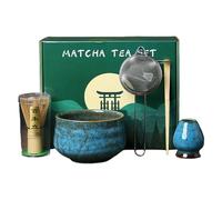 Sghtil Jeu de fouet , fouet et bol Matcha - Matcha Maker 5 pièces | Matcha, kit de préparation du matcha pour la famille, les amis, la maison, l'utilisation