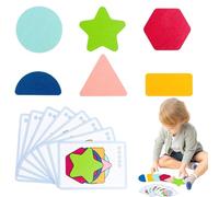 Sghtil Jouet de match de couleur, correspondant à la géométrie,Maze pour la reconnaissance des couleurs d'apprentissage en bois - Strere d'âge préscolaire, géométrie lisse Accumulation de jouet pour