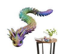Sghtil Jouet fidget serpent imprimé dans, serpent flexible imprimé - Jeux d"animaux réalistes articulés - Distance de bureau pour la figure d"animal de collection pour