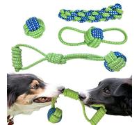 Sghtil Jouets de Corde pour Chiens, Jouet pour Chiens à nœud - 4X Dents Nettoyage des Dents Toy | Jeux de Divertissement, activité Amusante, Corde pour Animaux de Compagnie pour Petites Races
