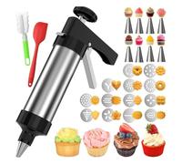 Sghtil Kit de fabrication de crêpes espagnoles, moule à biscuits en acier inoxydable | Kit de fabrication de set de presse de cuisine en acier inoxydable,Machine à biscuits avec 13