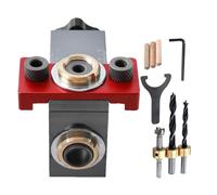 Sghtil Kit dowel jig, kit de forage jig dowel | Panneau en bois réglable Localisateur de poinçonneuse | Outil pour les joints de travail du bois, guide de guide de forage