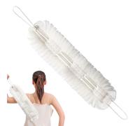 Sghtil Laveuse à dos, luffa de bain 2 en 1 - Éponge exfoliante pour le corps avec poignées en corde, éponge nettoyante à séchage rapide pour enlever les peaux mortes