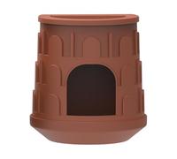 Sghtil Leopard Gecko Hide House, grotte pour reptiles | Petite cavité cachée pour reptiles d'animaux domestiques, décoration d'habitat amovible avec bassin d'eau supérieur, accessoire de réservoir
