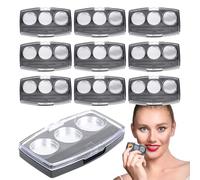 Sghtil Lot de 10 boîtes de maquillage vides pour fard à paupières - Boîte de rangement cosmétique multifonction - Boîte de rangement créative pour fard à paupières