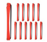 Sghtil Lot de 12 baguettes magiques sans chaleur avec bandes en caoutchouc antidérapant - Outil sans chaleur - Accessoire portable pour une utilisation à la maison et en voyage