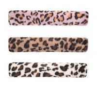 Sghtil Lot de 3 jouets pour chat avec ministre à chat, coussin pour chat - Motif léopard doux - Coussin en peluche pour les amoureux des chats