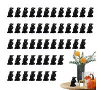 Sghtil Lot de 50 corbeaux miniatures en résine pour décoration d'horreur pour véranda, maison hantée, étagère, rebord de fenêtre, bureau