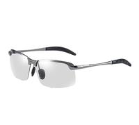 Sghtil Lunettes de sécurité Transition - Lunettes avec lentilles de transition intelligentes - Protection UV400, verres anti-reflets polarisés pour conduite et activités de plein air pour homme