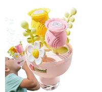 Sghtil Machine à bulles, jouet interactif en forme de bouquet de fleurs - jeu portable en plein air amusant dans le jardin pour les familles anniversaire, camping, cadeau