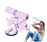 Sghtil Machine assise, Sit Up Bar | Single debout avec 2 tasses d'aspiration - Outil auxiliaire portable réglable en hauteur avec corde d'extraction pour entraînement AB, exercice,