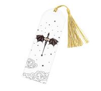 Sghtil Marque-page Dragon en acrylique à quatre ailes - Marque-page créatif à pompons, marque-pages décoratifs, marqueurs de livre cool pour les amateurs de livres