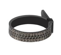 Sghtil Mesureur de taille de bague - Règle souple pour mesurer la circonférence des doigts - Appareil de mesure de la taille des bijoux portable pour des mesures précises - Échelle facile à lire