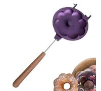 Sghtil Moule à beignets, moule à beignets, moule à beignets en aluminium, outils de décoration de gâteaux | Plaque de cuisson anti-adhésive avec poignée