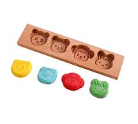 Sghtil Moule à Biscuits en bois, moules à bonbons avec caractères animés, cuisine pour fournitures de pâtisserie pour les particuliers organisateurs d'événements commerçants et instructeurs de cours