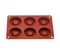 Sghtil Moule à chocolat en silicone | Moule à gâteau à 6 cavités, moule à savon, moule anti-adhésif pour cookies, bonbons, savon, cupcakes, pudding,