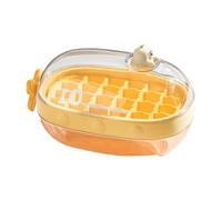 Sghtil Moule à glaçons avec couvercle, moule à 24 compartiments, bac à glaçons, fournitures de fabrication de whisky sûres pour café, cocktails