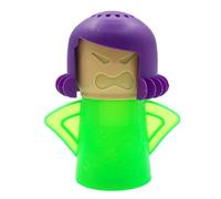 Sghtil Nettoyant pour four à micro-ondes Angry Mom - Vapeur haute température - Outil d'équipement de nettoyage de réfrigérateur de dessin animé, utilisant du vinaigre et de l'eau