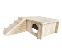 Sghtil Niche pour hamster, héros, cage à hamster en bois, habitats avec échelle d'escalade, accessoires de cage pour la recherche de nourriture interactive