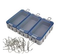 Sghtil Organisateur de boîte d'équipement,3 pièces étanche porte exetti - organisateur fluorescent portable pour bijoux aime appât composants électroniques - pour camping en plein air de nuit