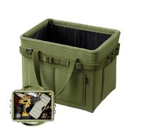 Sghtil Organiseur de coffre - Boîte de rangement pliable pour voiture, accessoires de véhicule, SUV, camping-car, camion, camping, garage, outils, voyage, cargaison, voyage, voyage, barbecue