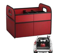 Sghtil Organiseur de coffre de voiture pliable | Boîte étanche de 30 L avec plusieurs compartiments pour les voyages, les voyages, les trajets en voiture, les aventures, les sorties en famille