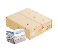 Sghtil Organiseur de draps de lit | Organiseur de draps pour placard en lin | Grands conteneurs avec poignée de fenêtre pour couverture, couette, très grand lit, literie