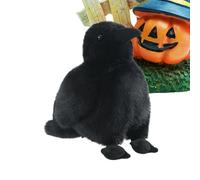 Sghtil Peluche Corbeau - 15 cm Doux Bonhomme Animal drôle pour, Bonhomme Doux Corbeau Gothique pour, 3 Ans, décoration de Table, étagère, Salle de séjour, fête d'halloween