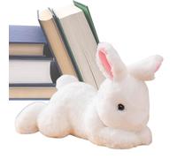 Sghtil Peluche de lapin, lapin en peluche,Adorable oreiller pour animaux farcis - jouets apaisants endormis étreints, décorations de pépinière pour l'anniversaire de