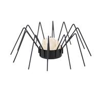 Sghtil Photophore d'Halloween effrayant en fer araignée pour ferme, centre de table gothique, décoration pour cheminées, étagères, balcons, porches, cheminées, hôtel