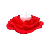 Sghtil Photophore en forme de fleur rouge pour bougies votives pour fêtes saisonnières, dîners, Halloween, anniversaire, mariage, Thanksgiving