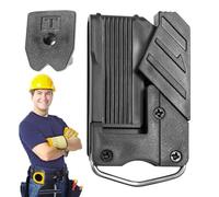 Sghtil Porte-bande pour ceinture - Support pour mètre de ceinture avec verrouillage - Organisateur à crochet pour outils de travail en construction de menuiserie électricien extérieur