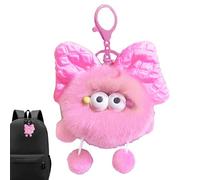 Sghtil Porte-clés en peluche, porte-clés pour sacs à dos | Porte-clés pour sac à dos pour femme ou fille - Briquettes Bownot Design Portefeuille Sac à dos Accessoires, Briquettes en peluche,